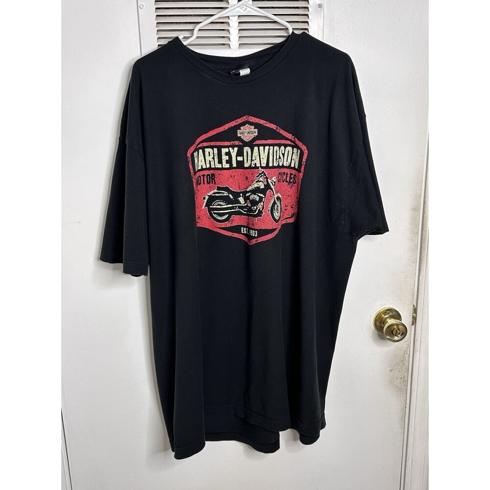 Harley Davidson Shirt Mens 3XL    Black Saguaro Tucson Arizona Motorcycle Tee
